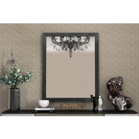 Whiteline Modern Living Navi/Abrazo/Malibu/Los Angeles Mirror High Gloss Grey - Front Lifestyle