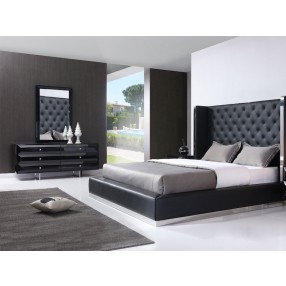 Whiteline Modern Living Abrazo Mirror - BLACK