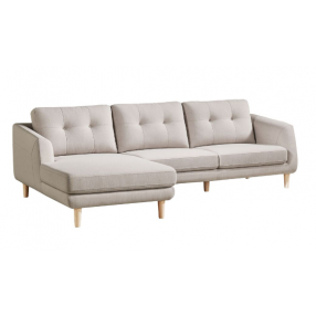 Corey Sectional Light Grey Left - Left Facing 