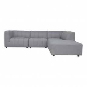 Moe's Home Collection Lyric Dream Modular Sectional Right Grey - Front Angle
