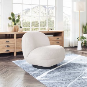 Zuo Modern Myanmar Accent Chair in Cream - Lifestyle