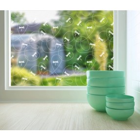 Odhams Press Dragonflies Sheer Adhesive Window Film