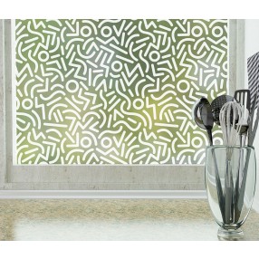 Odhams Press Pop! Frosted Non-Adhesive Decorative Window Film - Privacy Cling Film