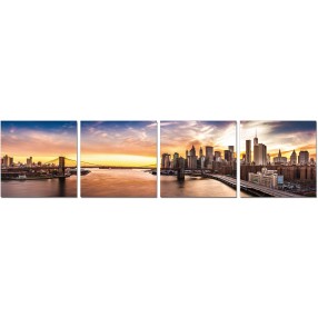 J&M Furniture Acrylic Wall Art New York Sunset 