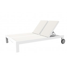 Sunset West Newport Adjustable Double Sling Chaise-Left