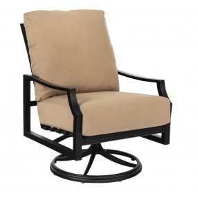 Woodard Nico Cushion Swivel Rocking Lounge Chair - Angled
