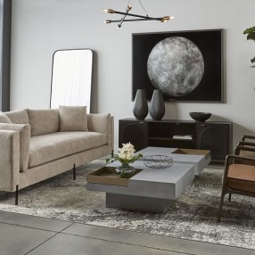 Sunpan Josie Sofa in Nepal Cashew - Lifestyle
