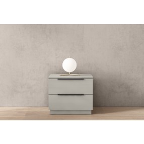 Damien Nightstand in Light Gray-Lifestyle 1
