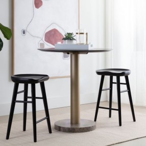 Sunpan Dominic Counter Stool in Black - Lifestyle
