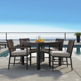Pietra Armless Dining Chair in Echo Ash, No Welt - Lifestyle