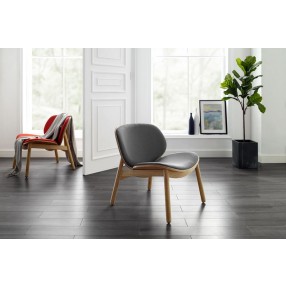 Greenington Danica Lounge Chair, Wheat-Grey / Wheat-Red  - Lifestyle