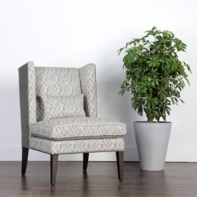 Sunpan Kenzo Lounge Chair in Fuego Navy - Abbington Navy - Lifestyle