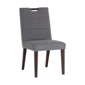Sunpan Tory Dining Chair Dark Grey - Front Side Angle