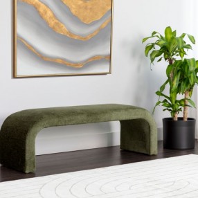 Sunpan Nahara Bench Bergen Olive - Lifestyle