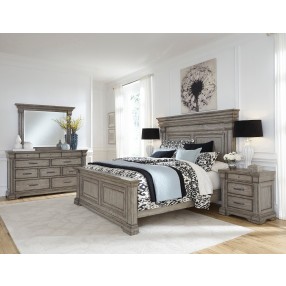 Pulaski Furniture Madison Ridge 10 Drawer Dresser and Framed Mirror in Heritage Taupe 3