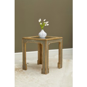 Pulaski Furniture Art Deco Side Table with Mirror Top side