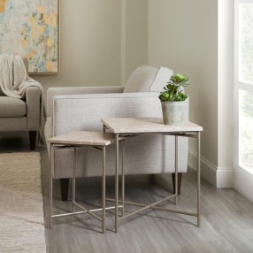 Pulaski Furniture Large Stone Top Nesting Table