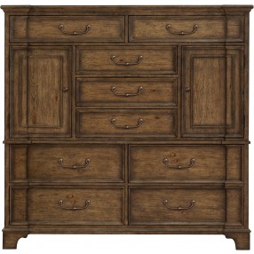 Pulaski Furniture Revival Row 9-Drawer Master Chest with Cabinets