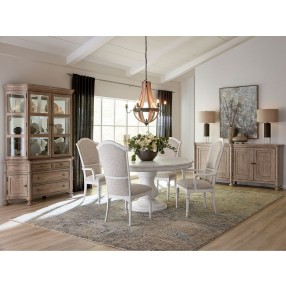 Pulaski Furniture Higgins Street Round Dining Table with an Urn Shaped Pedestal Base