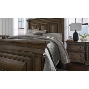 Pulaski Furniture Woodbury Two Drawer Nightstand with USB in Cowboy Boots Brown