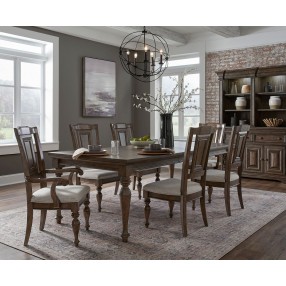 Pulaski Furniture Woodbury Wooden Arm Chair in Cowboy Boots Brown