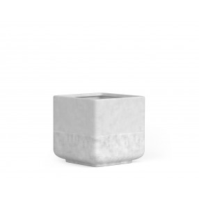 Azzurro Living Pacifica 18" Pot In White Rock Concrete