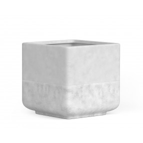 Azzurro Living Pacifica 24" Pot In White Rock Concrete