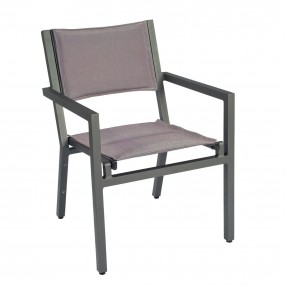 Woodard Palm Coast Padded Sling Dining Armchair - Stackable