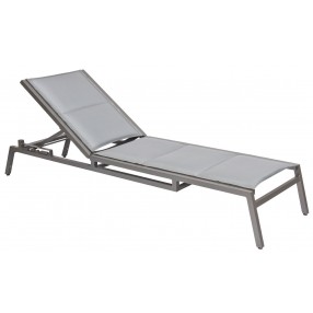 Woodard Palm Coast Padded Sling Adjustable Chaise Lounge - Stackable