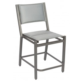 Woodard Palm Coast Padded Sling Counter Stool without Arms - Angled