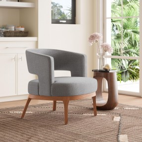 Penryn Accent Chair in Slate Gray - Lifestyle