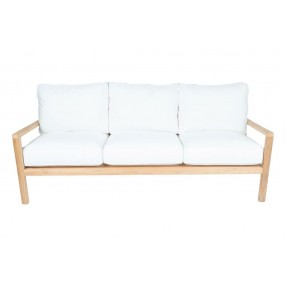 Royal Teak Coastal Wooden Sofa 3-Seater - Royal Teak Coastal Wooden Sofa 3-Seater - White