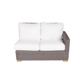 Royal Teak Sanibel Wicker 2-Seater Arm Left