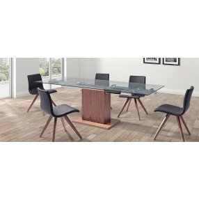 Whiteline Modern Living Pilastro Extendable Dining Table