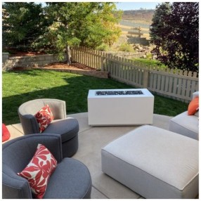 Pismo 48" Fire Pit - Powder Coated White OUTDOOR