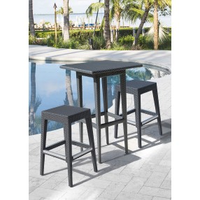 Panama Jack Outdoor Onyx 3-Piece Pub Set