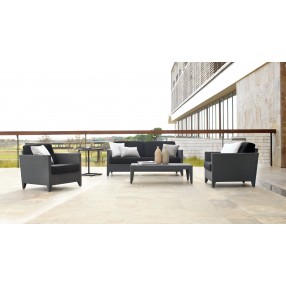 Panama Jack Outdoor Onyx 4-Piece Seating Set 