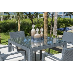 Panama Jack Outdoor Onyx 5-Piece Dining Set with Cushions