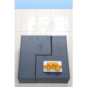 Panama Jack Outdoor Onyx Puzzled Coffee Table