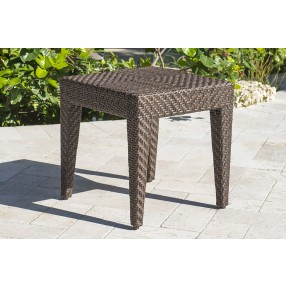 Panama Jack Outdoor Oasis End Table with Glass