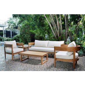 Panama Jack Outdoor Bali Teak 5-Piece Seating Set