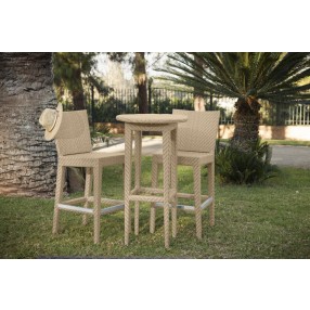 Panama Jack Outdoor Austin 3-Piece Round Pub Table Set