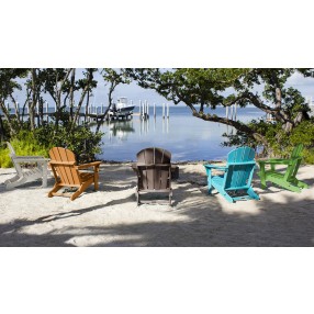 Panama Jack Outdoor Polyresin Folding Adirondack Chair