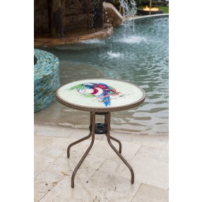Panama Jack Outdoor Café Parrot Bistro Table Outdoor View