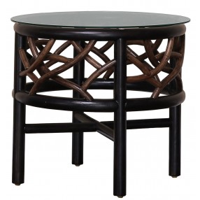 Panama Jack Sunroom Trinidad End Table with Glass