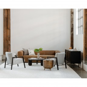 Moe's Home Collection Bolton Sofa - Open Road Brown Leather - Lifestyle
