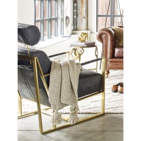 Moe's Home Collection Paradiso Chair - Onyx Black Leather - Lifestyle