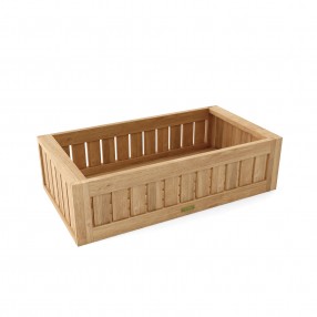 Anderson Teak Straight Modular Planter - Angled