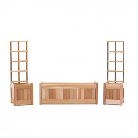 All Things Cedar 3-Piece Planter Set 