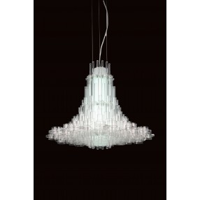 Sasha Pendant Lamp White Acrylic - Lifestyle